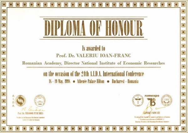 Honorary Member of RDC, Prof. Dr. VALERIU IOAN-FRANC, Romanian Academy, Director INCE (600x425)